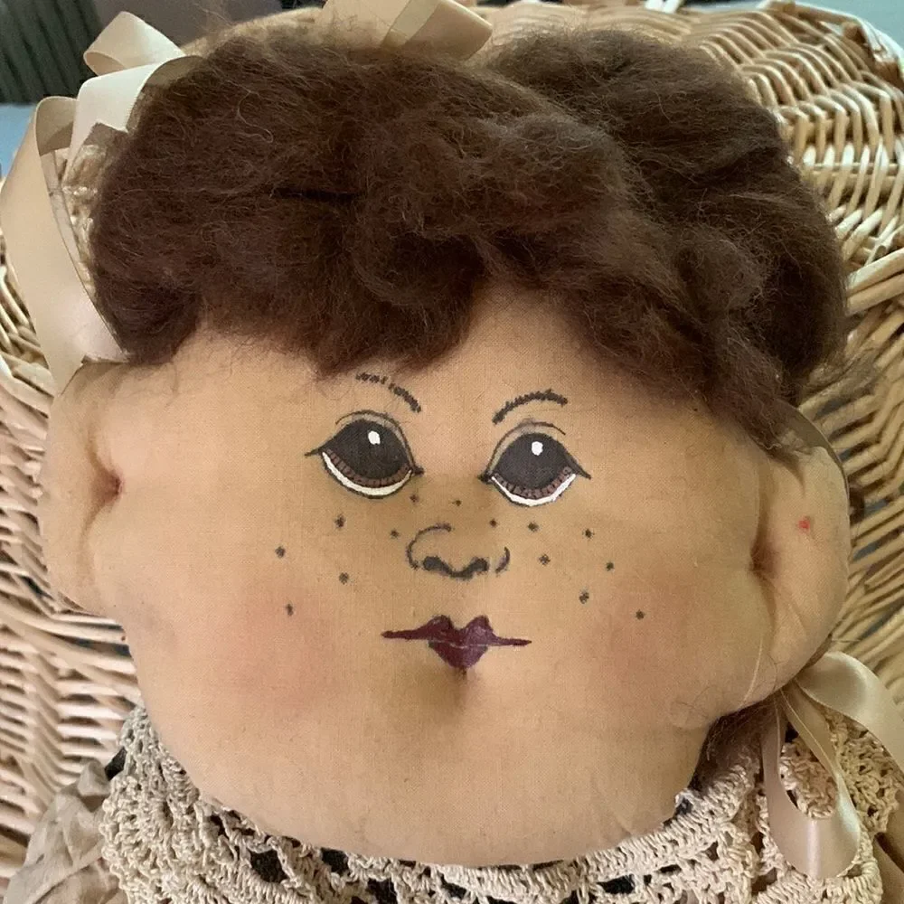 Doll Decor Folk Art Handmade 38” long Rustic Vintage Country